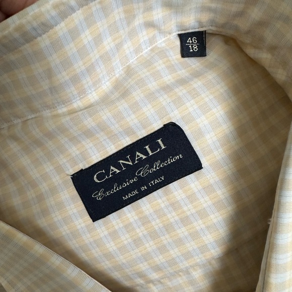 CANALI CHECKED COTTON SHIRT WITH RELAXED FIT - Picture 3 of 3